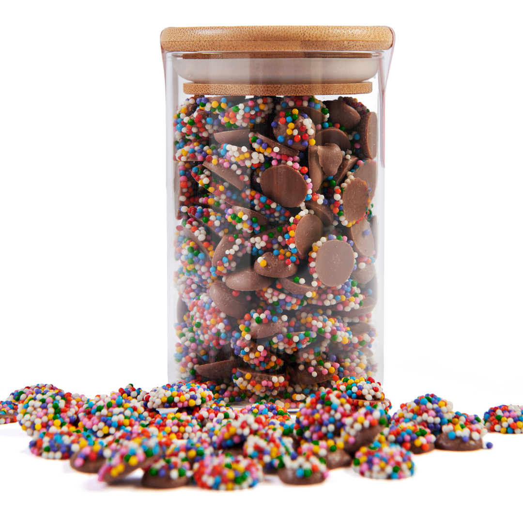 Drágeas de Chocolate ao Leite com Confeitos Coloridos 150g