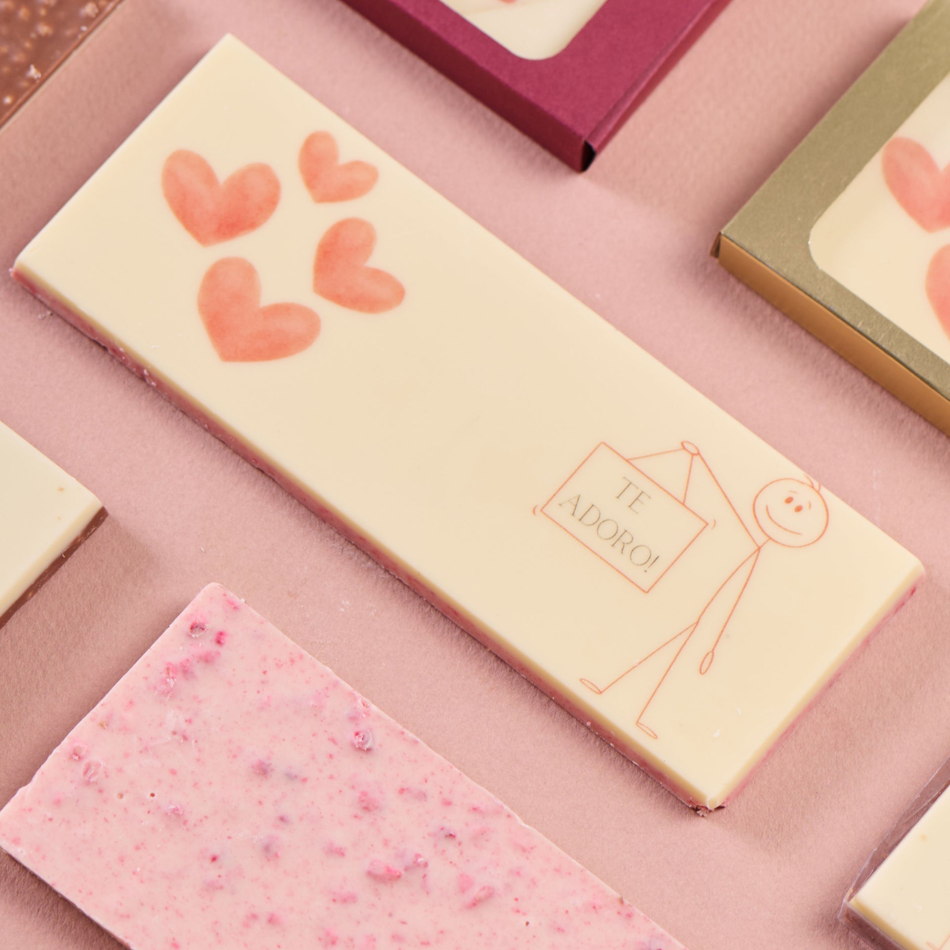 BARRA DE CHOCOLATE TEMÁTICA - TE ADORO