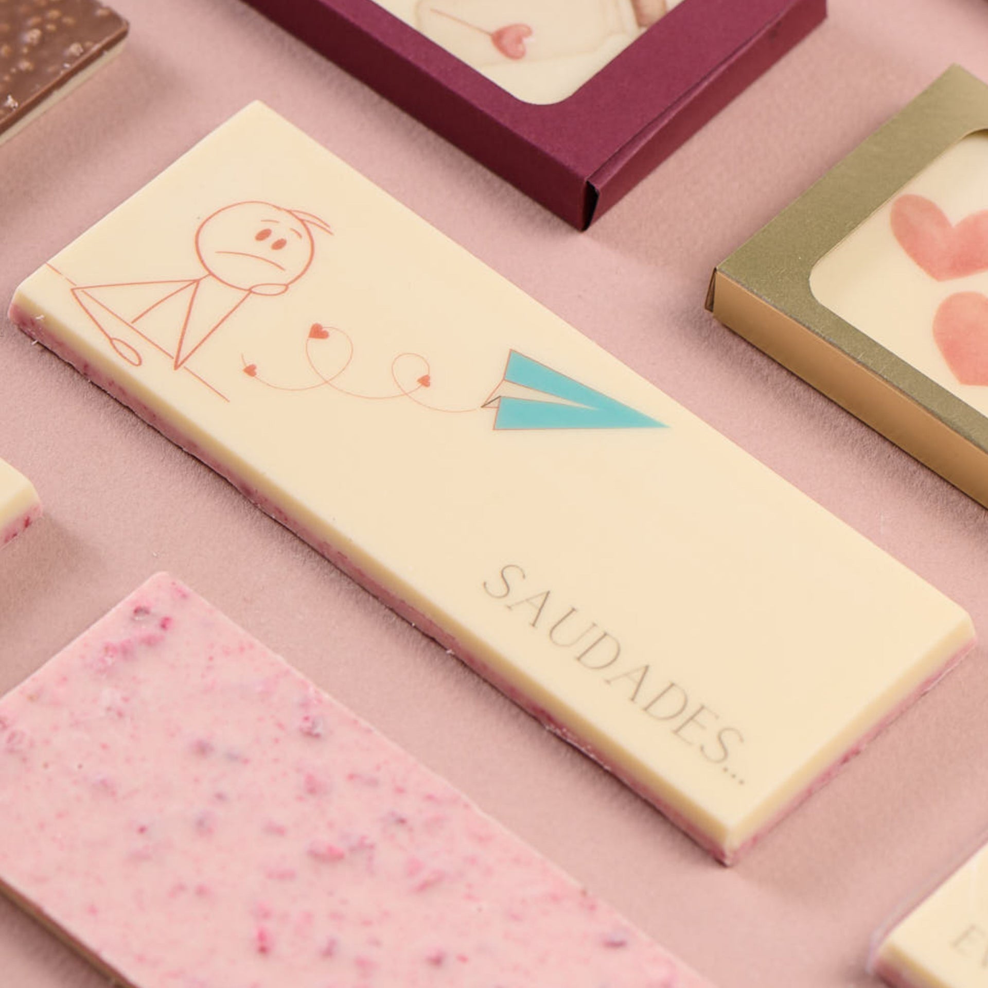 BARRA DE CHOCOLATE TEMÁTICA - SAUDADES