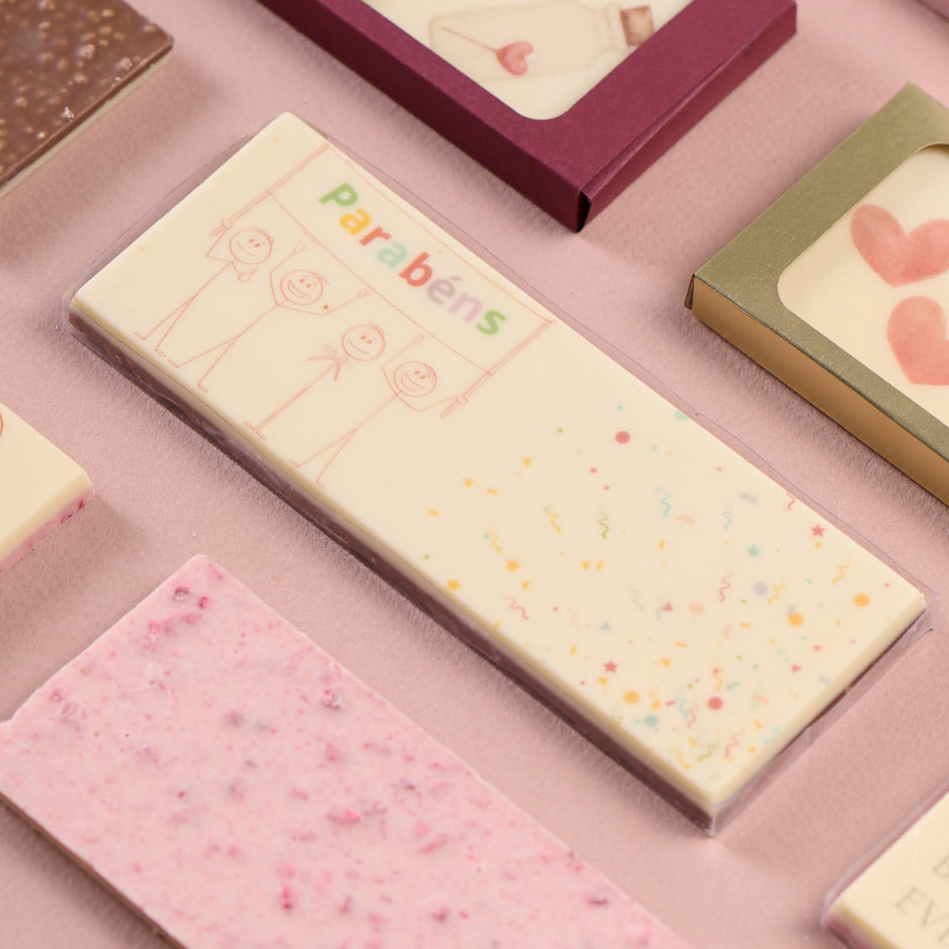 BARRA DE CHOCOLATE TEMÁTICA - PARABÉNS