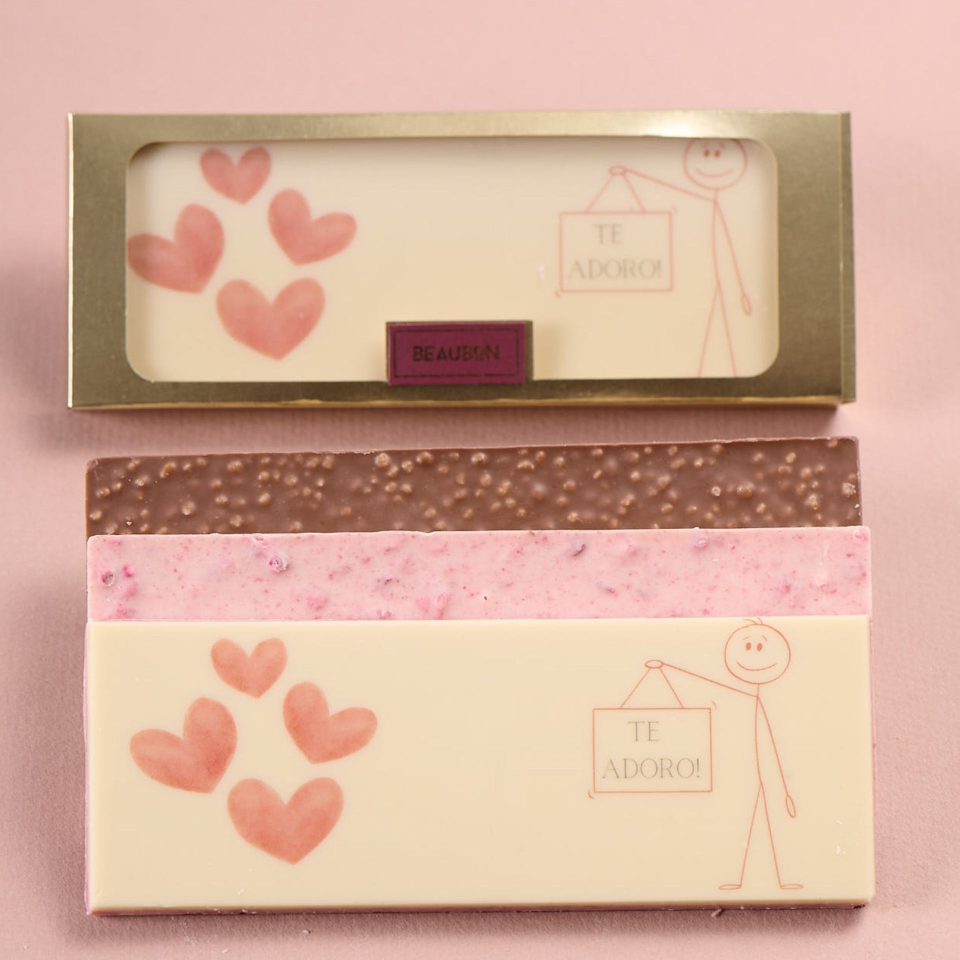 BARRA DE CHOCOLATE TEMÁTICA - TE ADORO