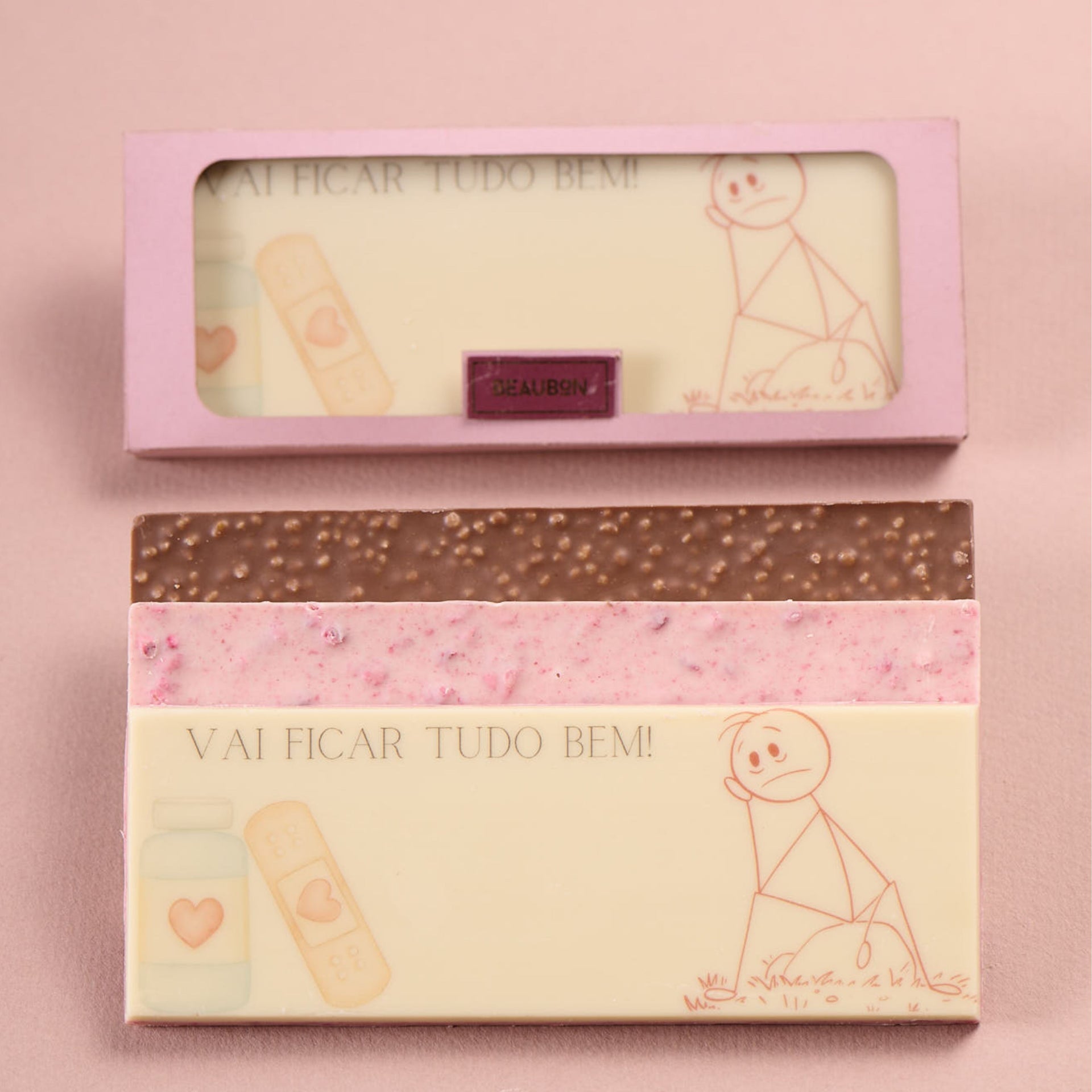 BARRA DE CHOCOLATE TEMÁTICA - VAI FICAR TUDO BEM