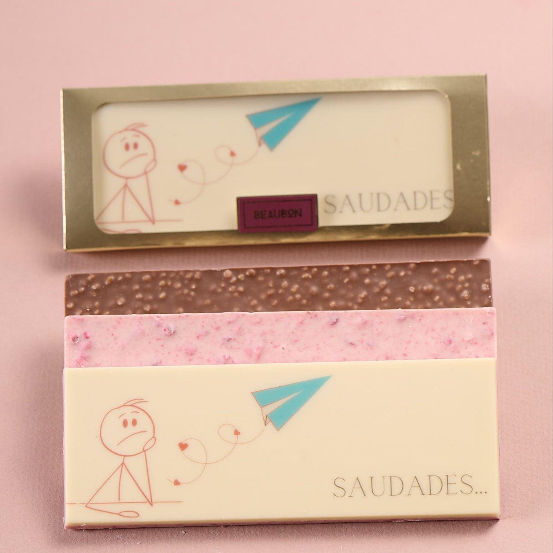 BARRA DE CHOCOLATE TEMÁTICA - SAUDADES