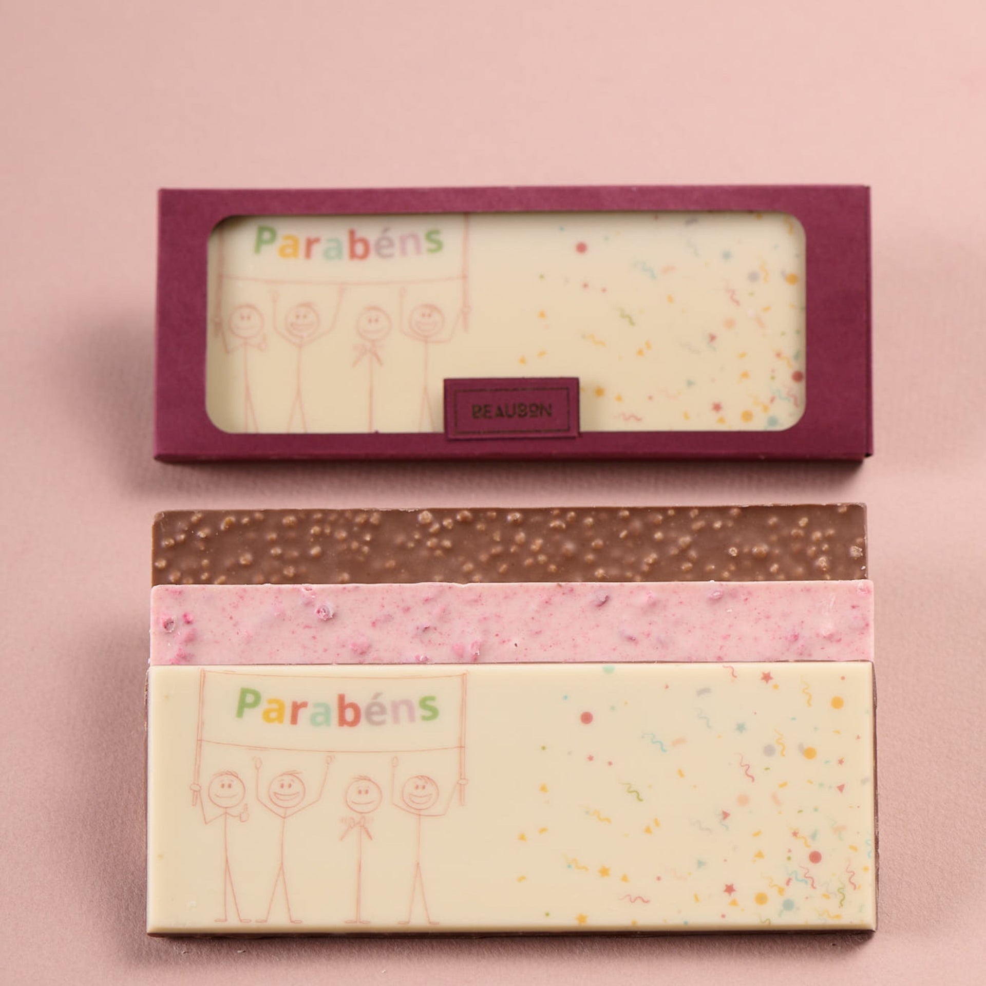 BARRA DE CHOCOLATE TEMÁTICA - PARABÉNS