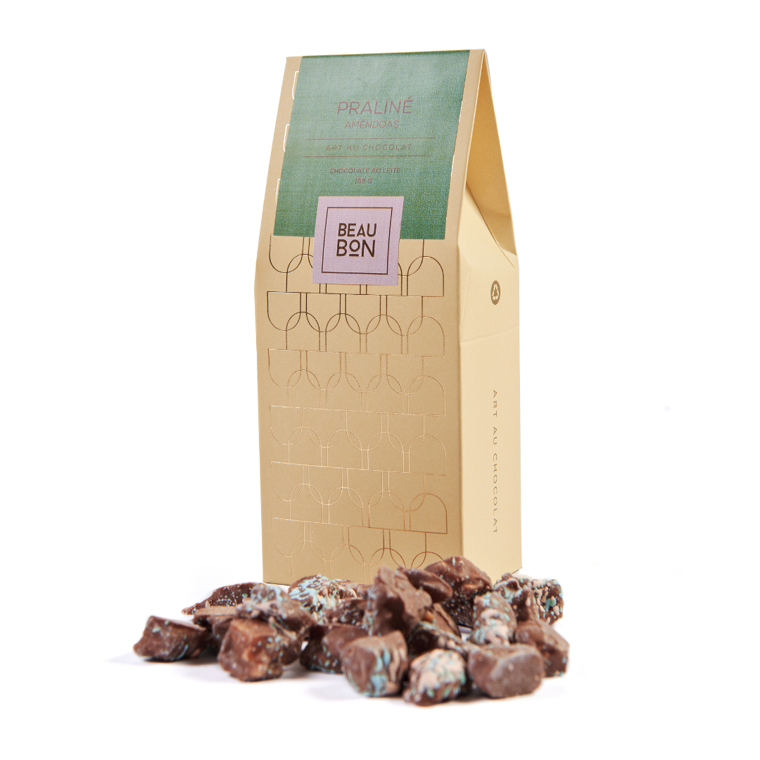 Praliné de Amêndoas Banhado em Chocolate ao Leite - Refil 185g