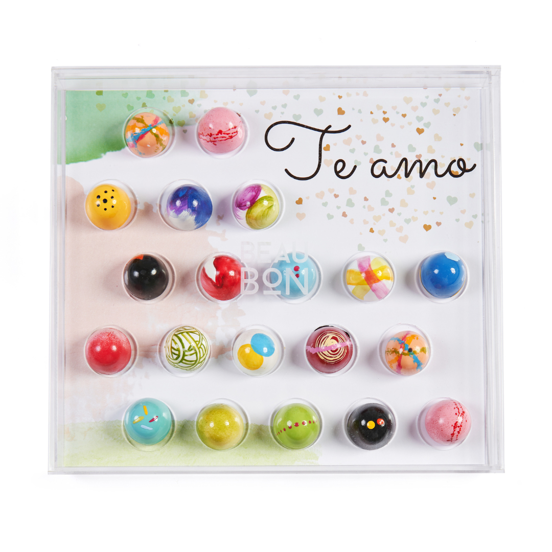 Caixa Temática Acrílico 20 Beaubons - TE AMO