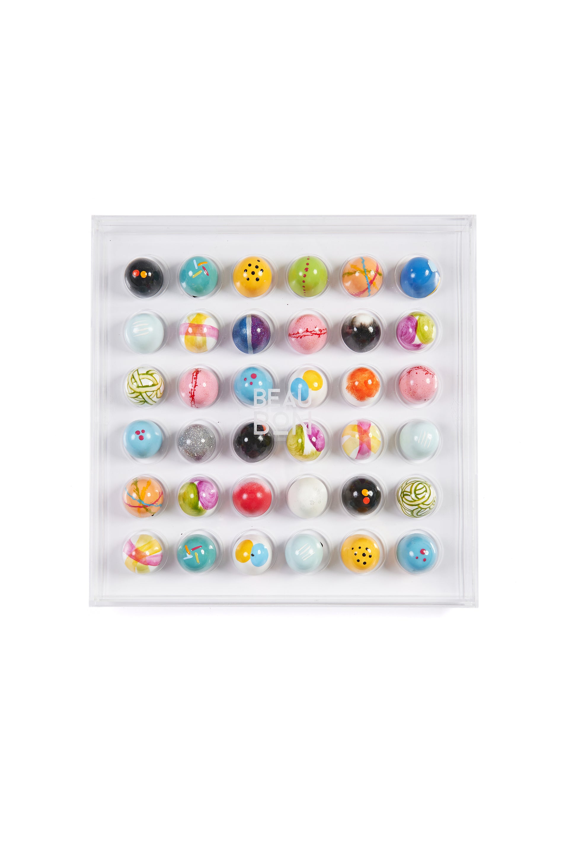 Caixa Cristal Acrílico com 36 Beaubons