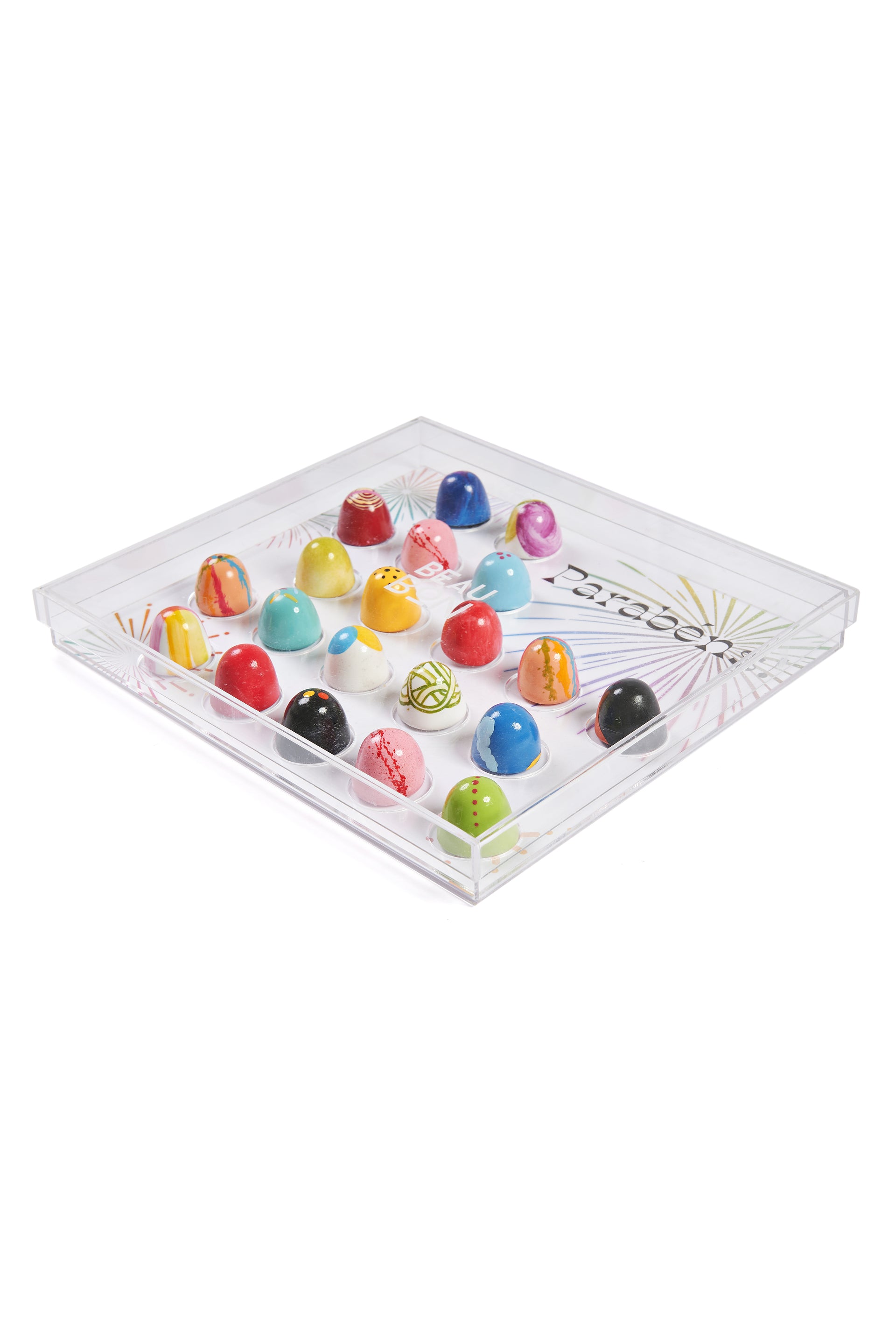 Caixa Temática Acrílico 20 Beaubons - PARABÉNS